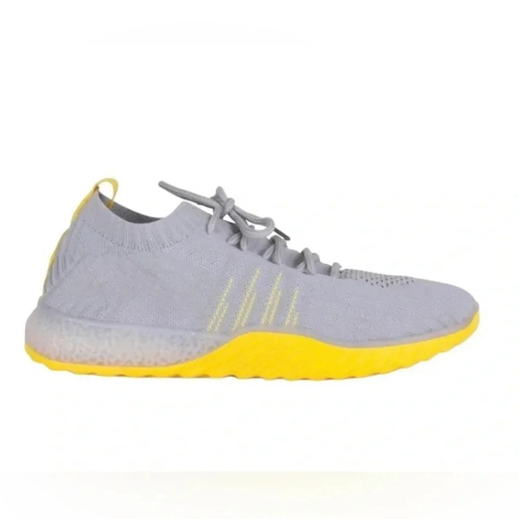 DANSKIN | Women’s Positive Sneakers in Grey and Yellow Size 8 - Picture 2 of 8